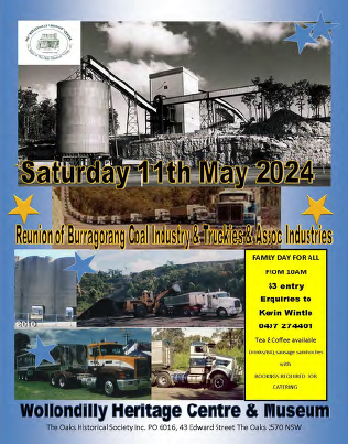 Burragorang Coal Industry & Truckies Reunion @ Wollondilly Heritage Centre & Museum